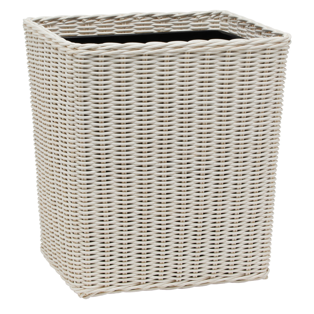 Kardia Rattan Bathroom Accessories (Cotton White) - Hudson & Vine