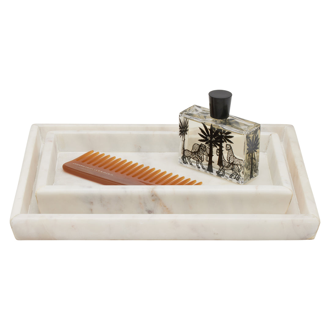 Kavala White Marble Nested Trays Set/2