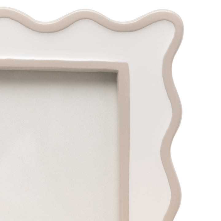 Keira Enamel Picture Frame (White/Cream)