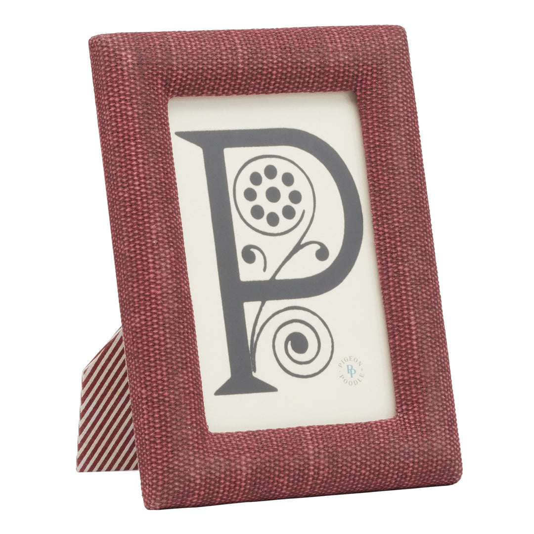 Kemi Cotton Jute Picture Frames (Burgundy)