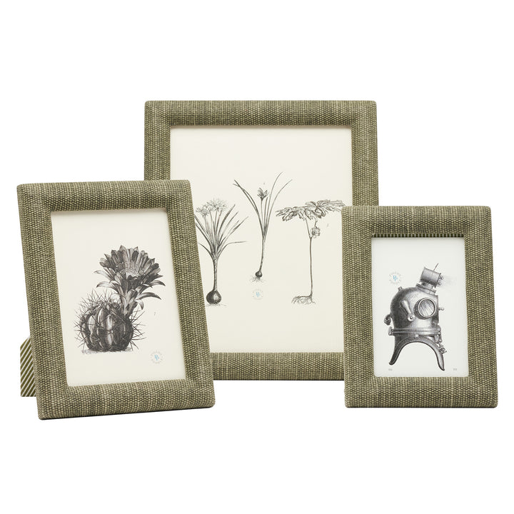 Kemi Cotton Jute Picture Frames (Dark Green)