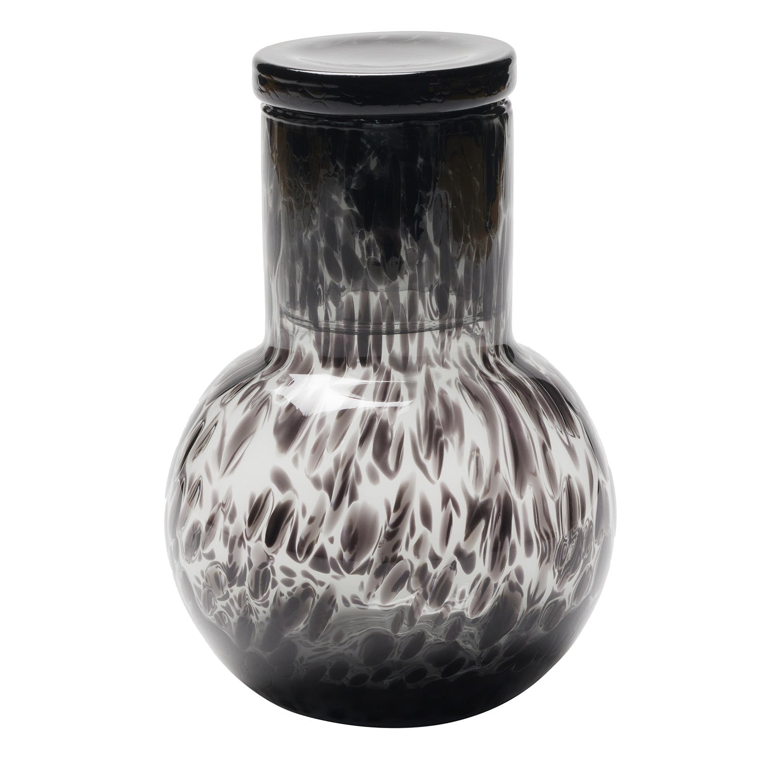 Lausanne Round Hand Blown Glass Carafe - Thumbnail 5