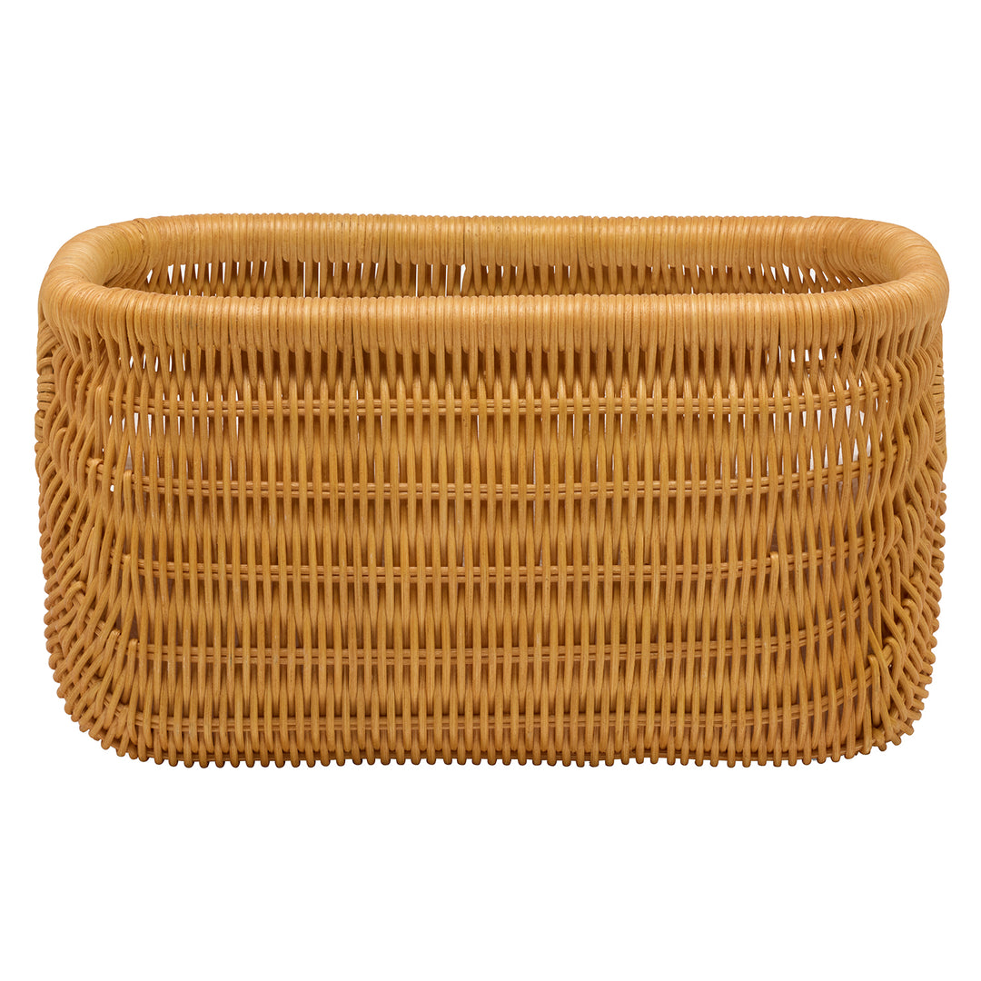 Lorain Rattan Double Toilet Paper Holder (Light Honey)