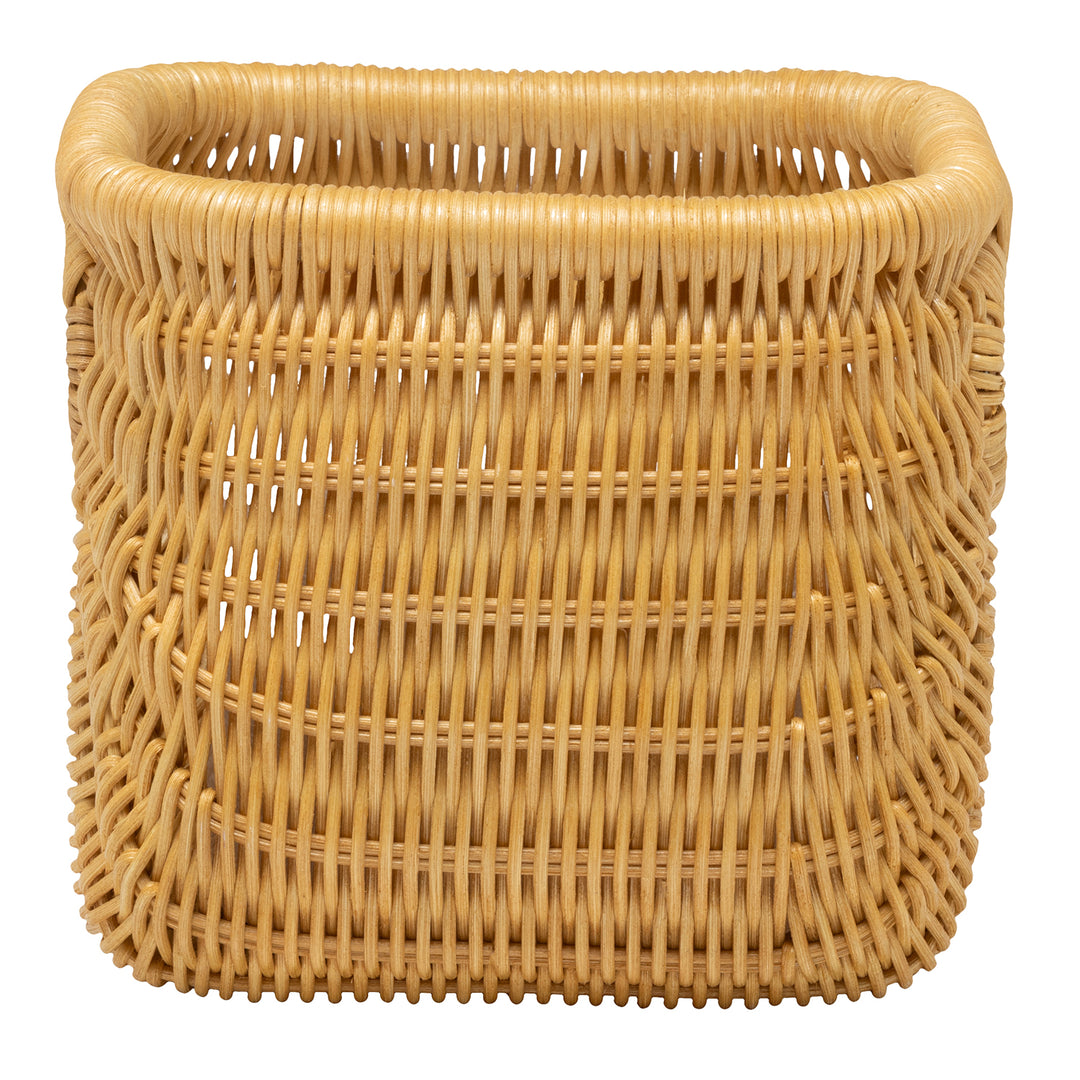 Lorain Rattan Single Toilet Paper Holder Set of 2 (Light Honey)