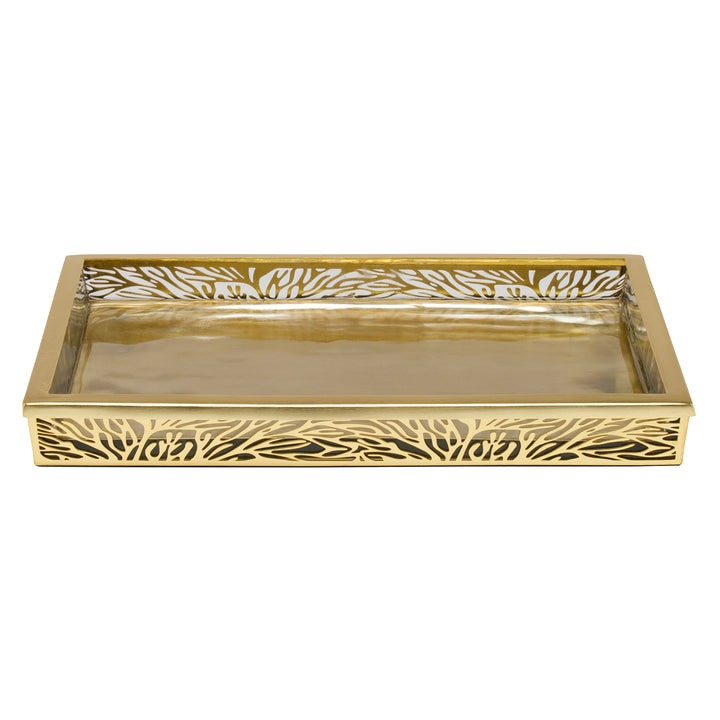 Lynn Stainless Steel/Glass Bathroom Accessories (Matte Gold)