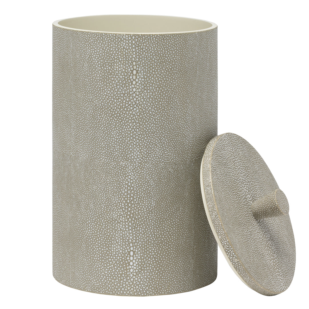 Manchester Faux Shagreen Bathroom Accessories (Sand)