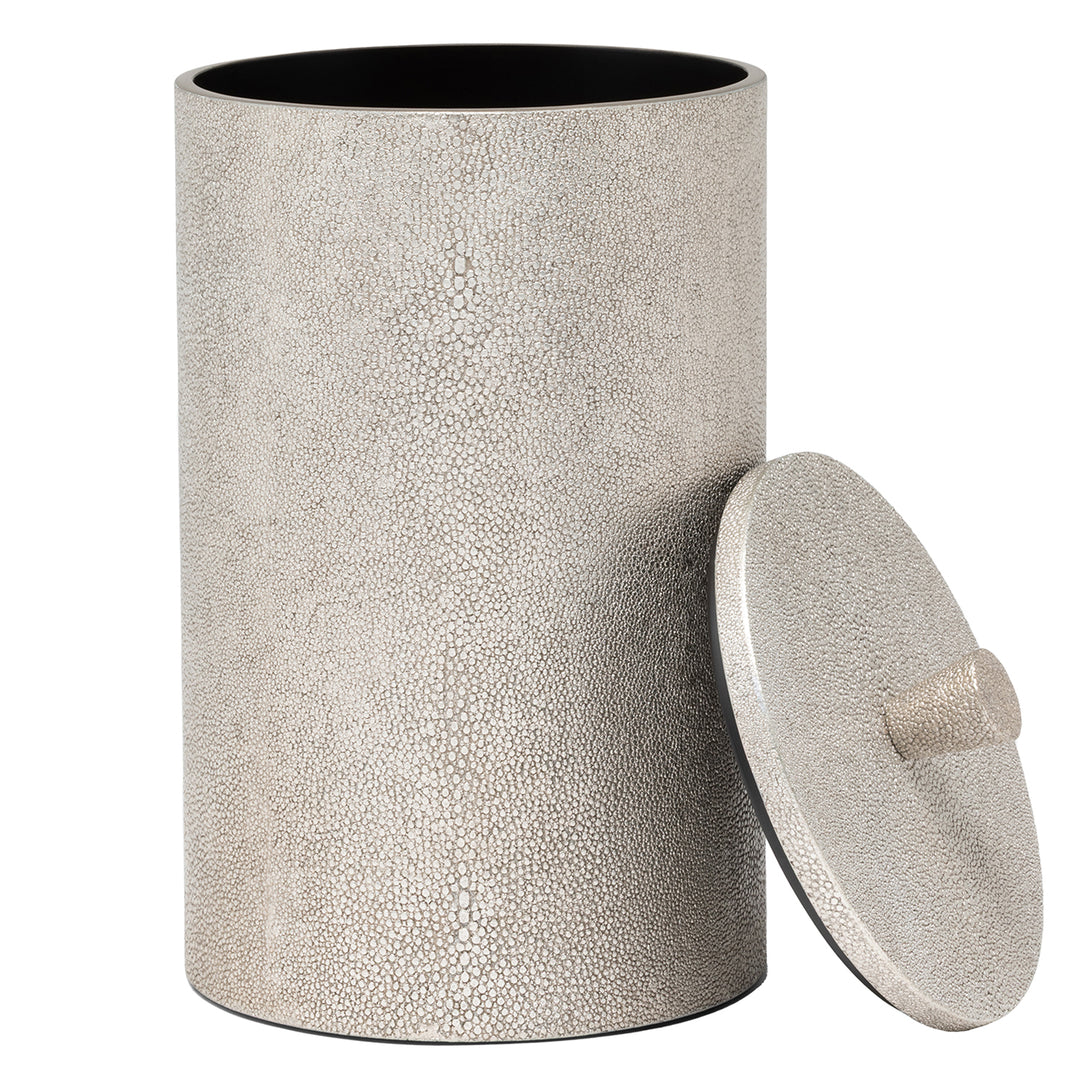 Manchester Faux Shagreen Bathroom Accessories (Warm Silver)