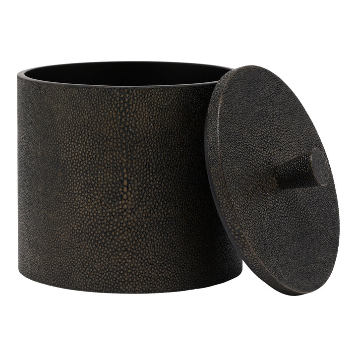 Manchester Faux Shagreen Single Toilet Paper Holder Set/2 (Dark Mushroom)