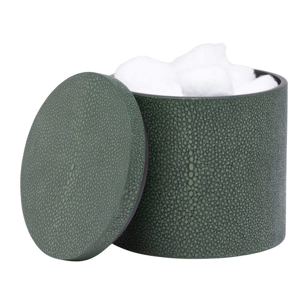 Manchester Faux Shagreen Bathroom Accessories (Juniper)