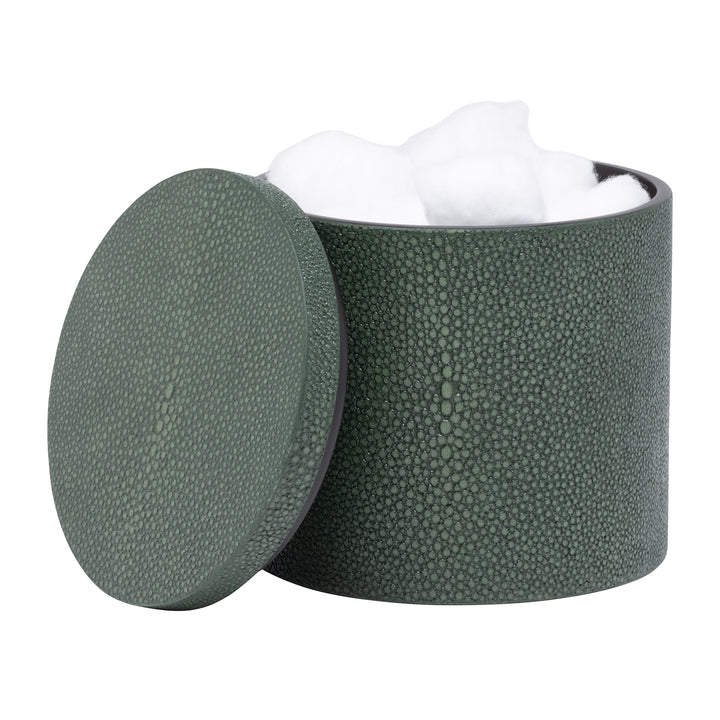 Manchester Faux Shagreen Bathroom Accessories (Juniper)