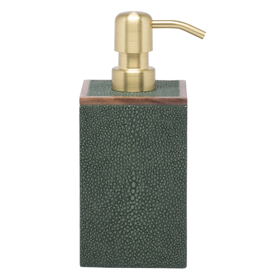 Manchester Faux Shagreen Soap Dispenser (Juniper)