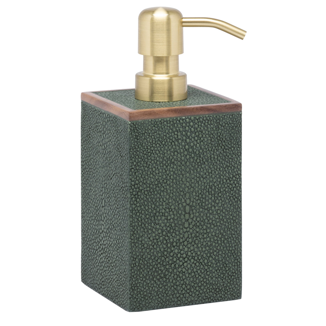 Manchester Faux Shagreen Soap Dispenser (Juniper)