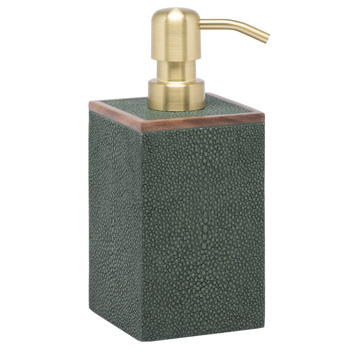Manchester Faux Shagreen Soap Dispenser (Juniper)