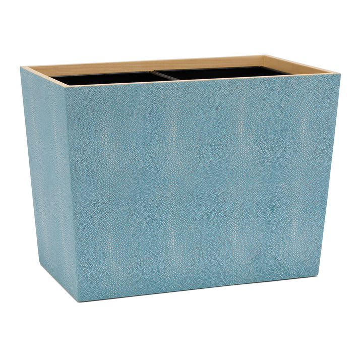 Manchester Faux Shagreen Bathroom Accessories (Powder Blue)