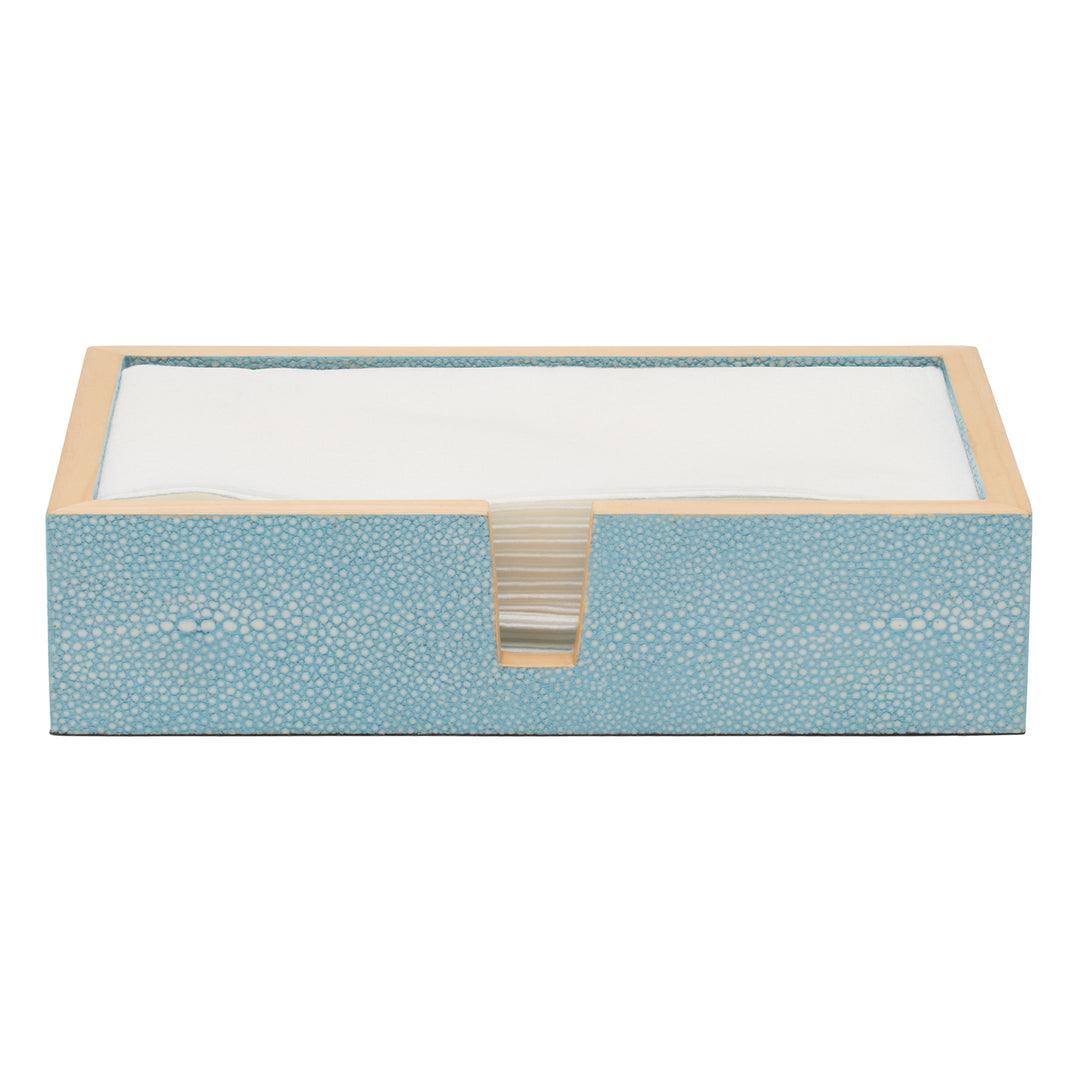 Manchester Faux Shagreen Bathroom Accessories (Powder Blue)