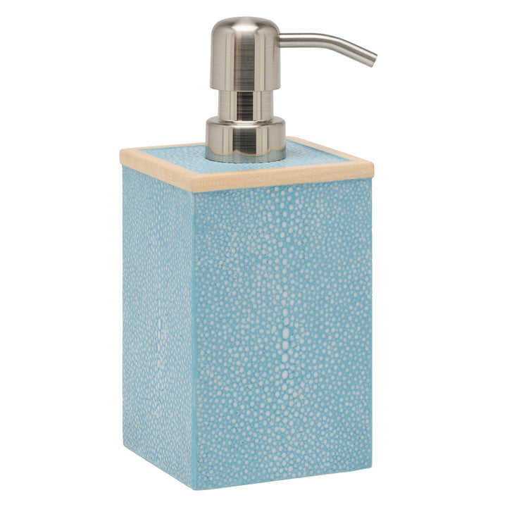 Manchester Faux Shagreen Bathroom Accessories (Powder Blue)