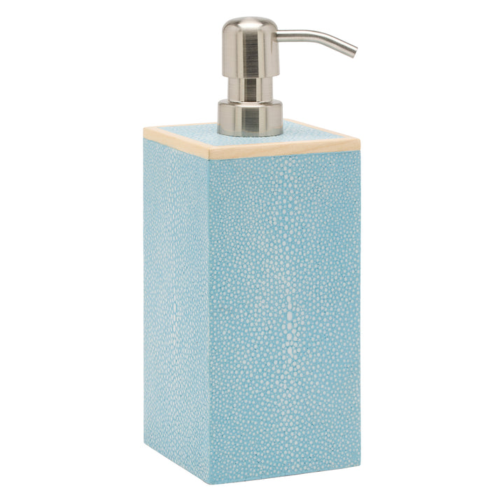 Manchester Faux Shagreen Bathroom Accessories (Powder Blue)