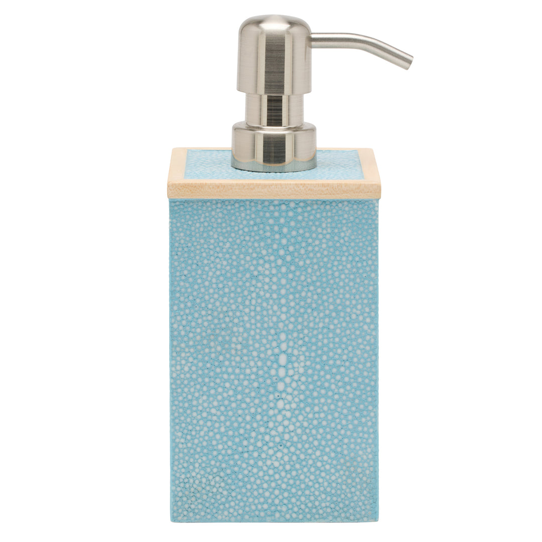 Manchester Faux Shagreen Soap Pump (Powder Blue)
