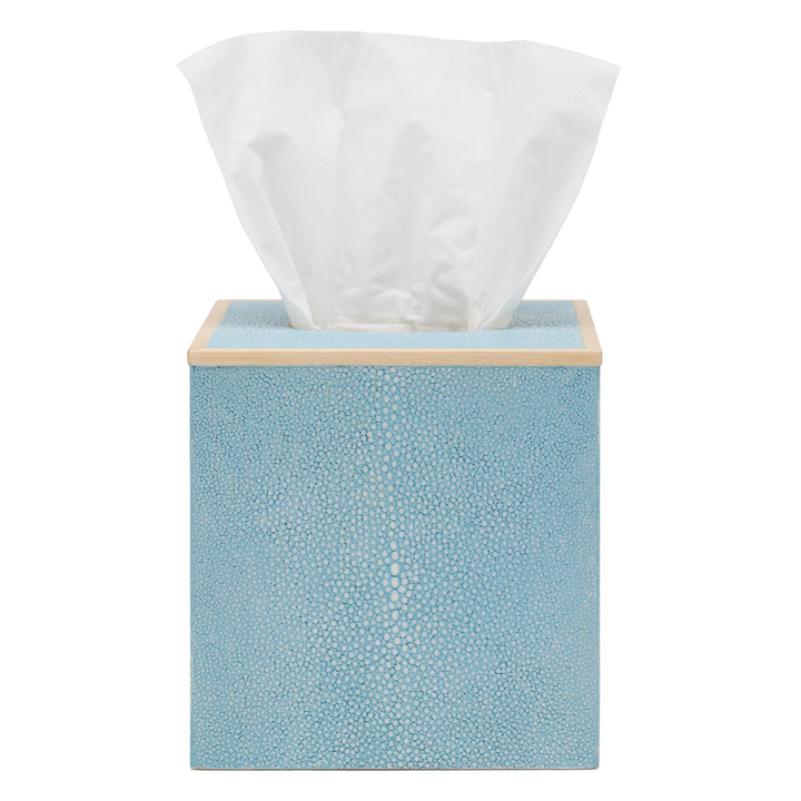 Manchester Faux Shagreen Bathroom Accessories (Powder Blue)