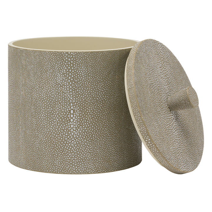 Manchester Faux Shagreen Single Toilet Paper Holder Set/2 (Sand)