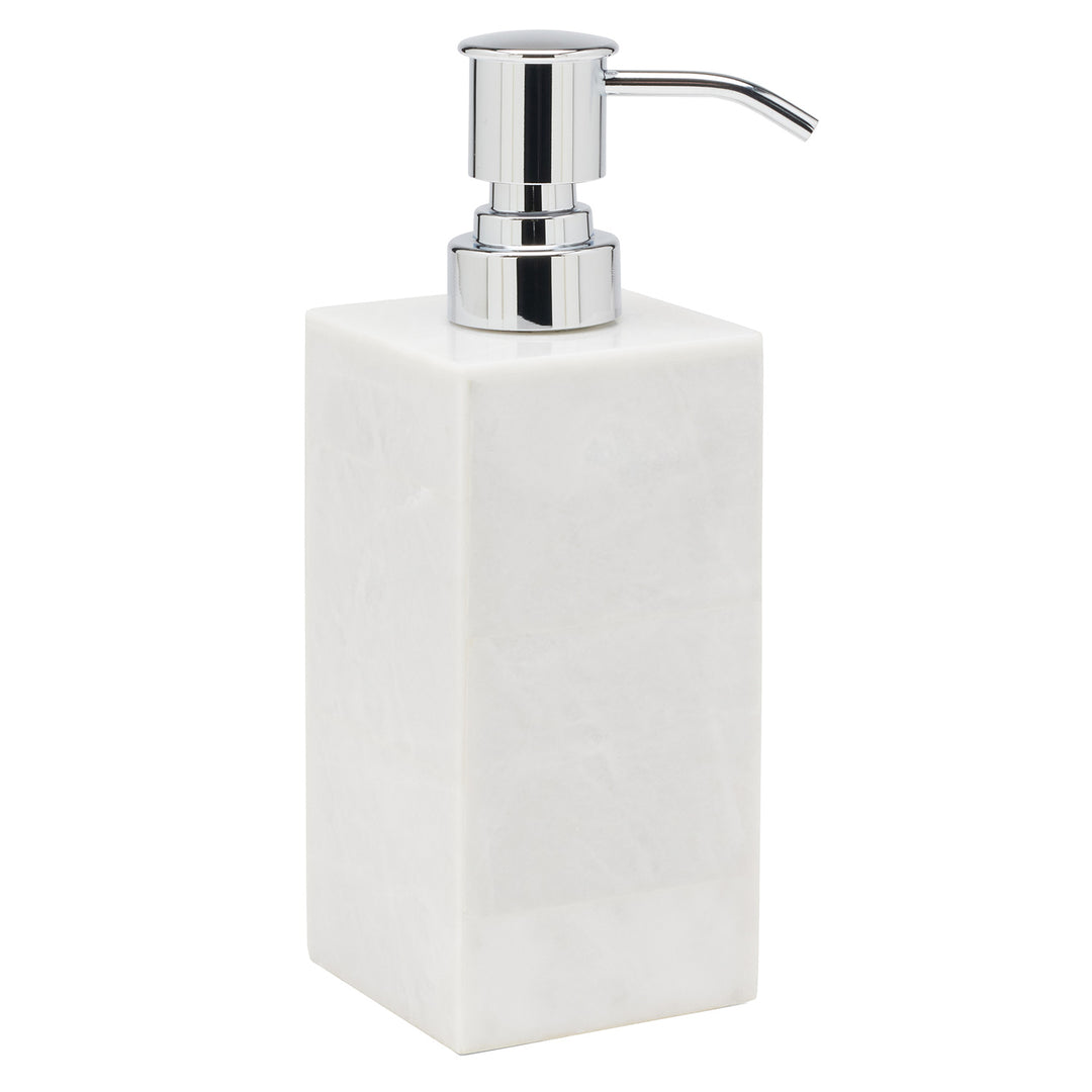 Milan Romblon Stone Soap Dispenser (White)