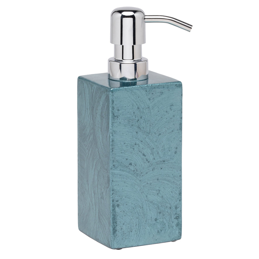 Navagio Spiral Burl Resin Soap Dispenser (Topaz) - Hudson & Vine