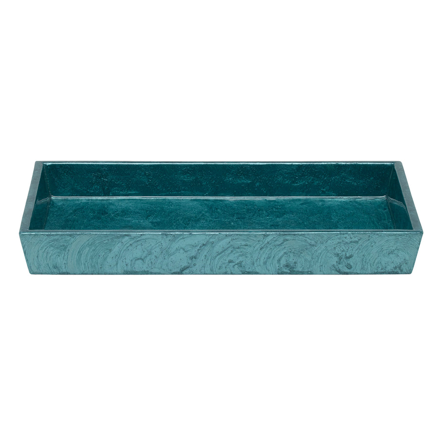 Navagio Spiral Burl Resin Medium Tray (Topaz) - Hudson & Vine
