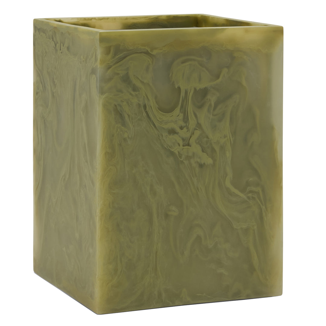 Novo Pale Jade Swirled Resin Bathroom Accessories