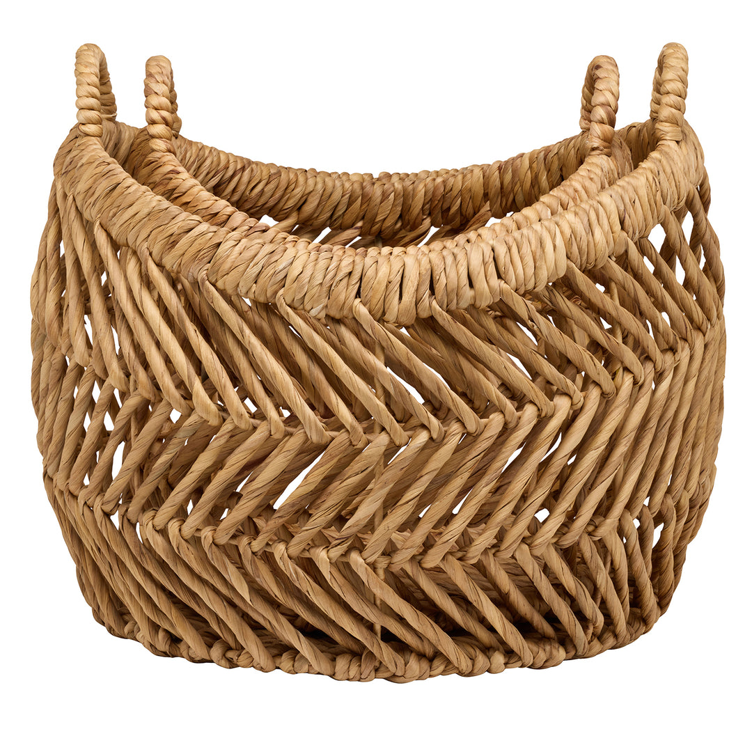 Olivia Natural Water Hyacinth Nested Baskets Set of 2