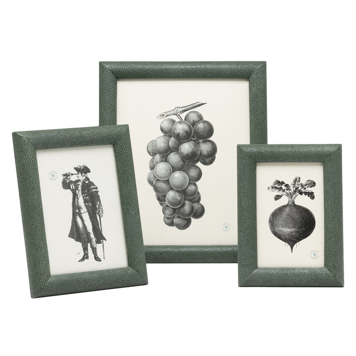 Oxford Faux Shagreen Picture Frame (Juniper)
