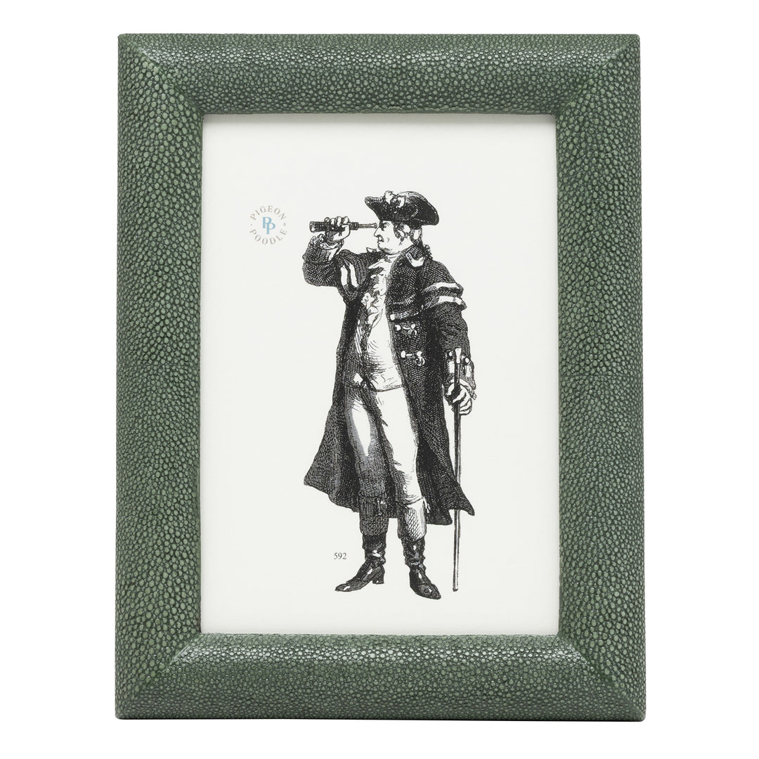 Oxford Faux Shagreen Picture Frame (Juniper)