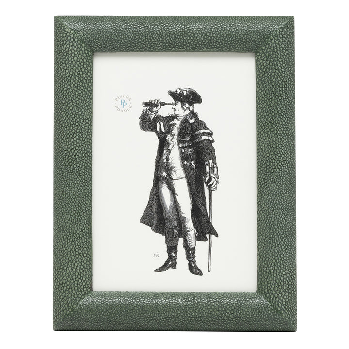 Oxford Faux Shagreen Picture Frame (Juniper)