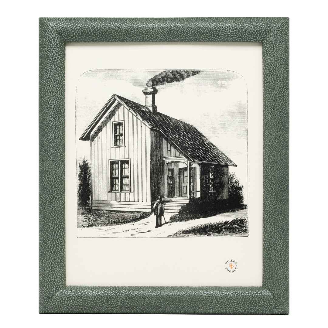 Oxford Faux Shagreen Picture Frame (Juniper)