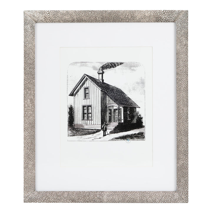 Oxford Faux Shagreen Wall Picture Frame (Sand)