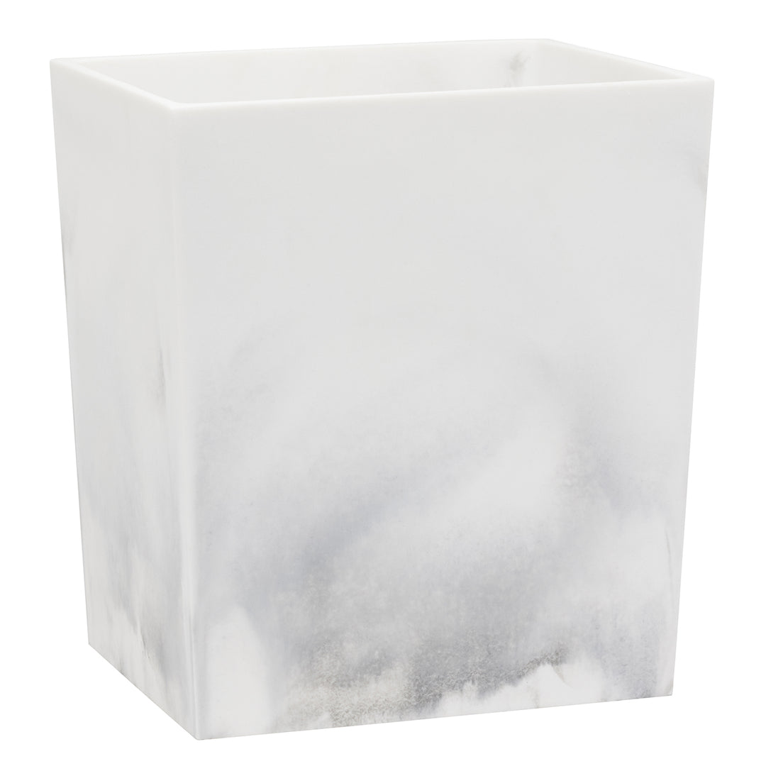 Parma White/Gray Swirled Resin Bathroom Accessories