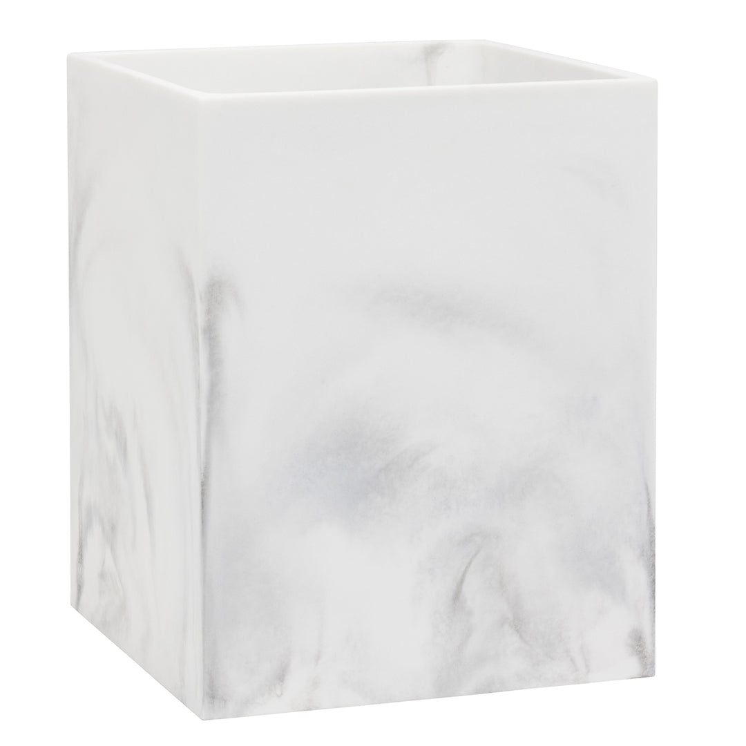 Parma White/Gray Swirled Resin Bathroom Accessories