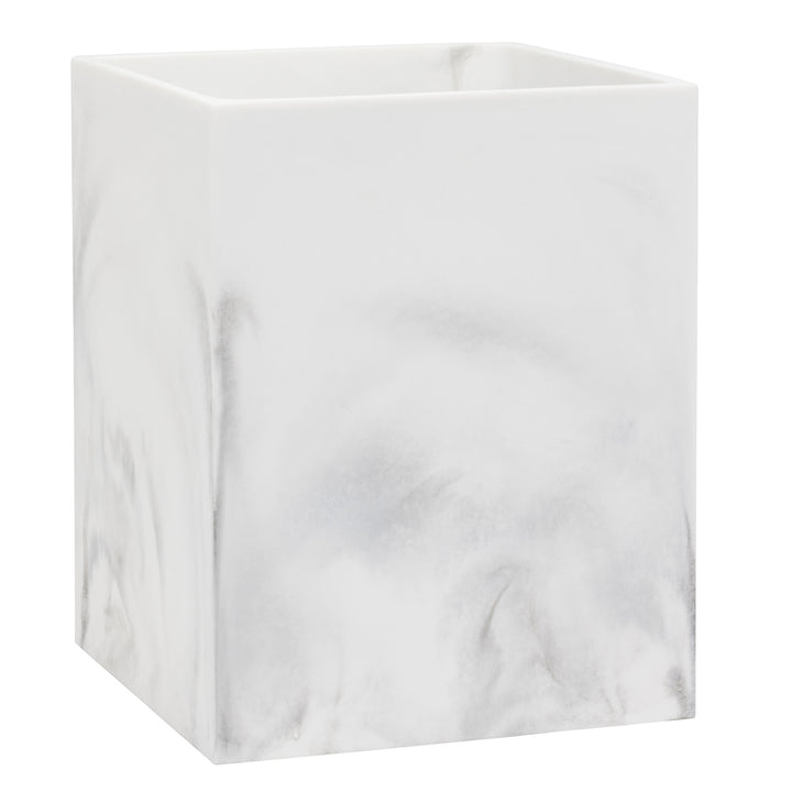 Parma White/Gray Swirled Resin Bathroom Accessories