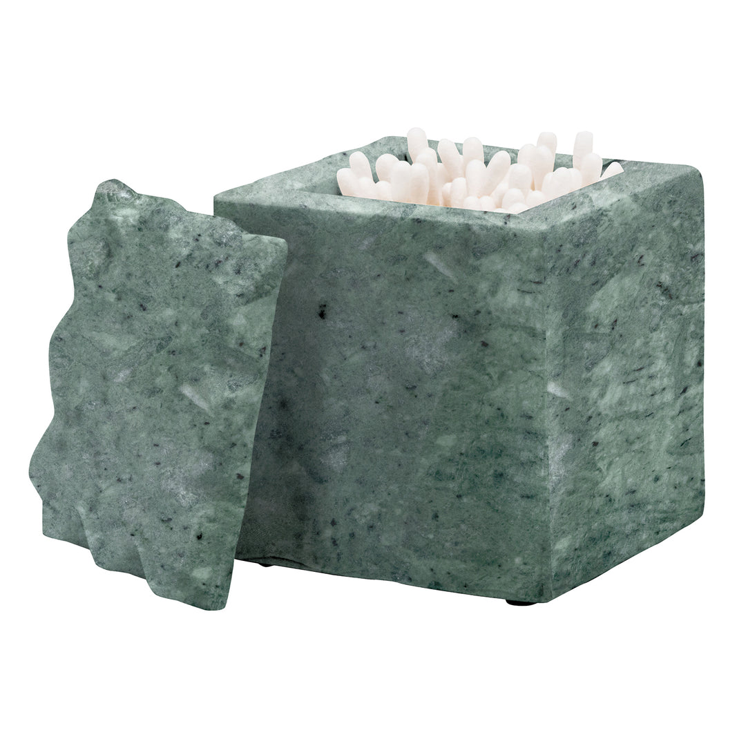 Proviso Fluted Marble Bathroom Accessories (Dark Jade)