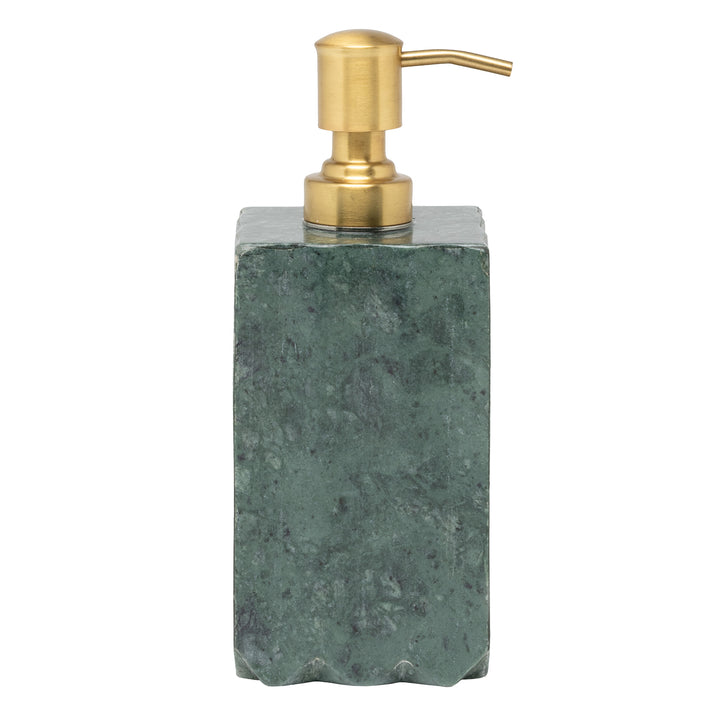 Proviso Fluted Marble Soap Dispenser (Dark Jade)