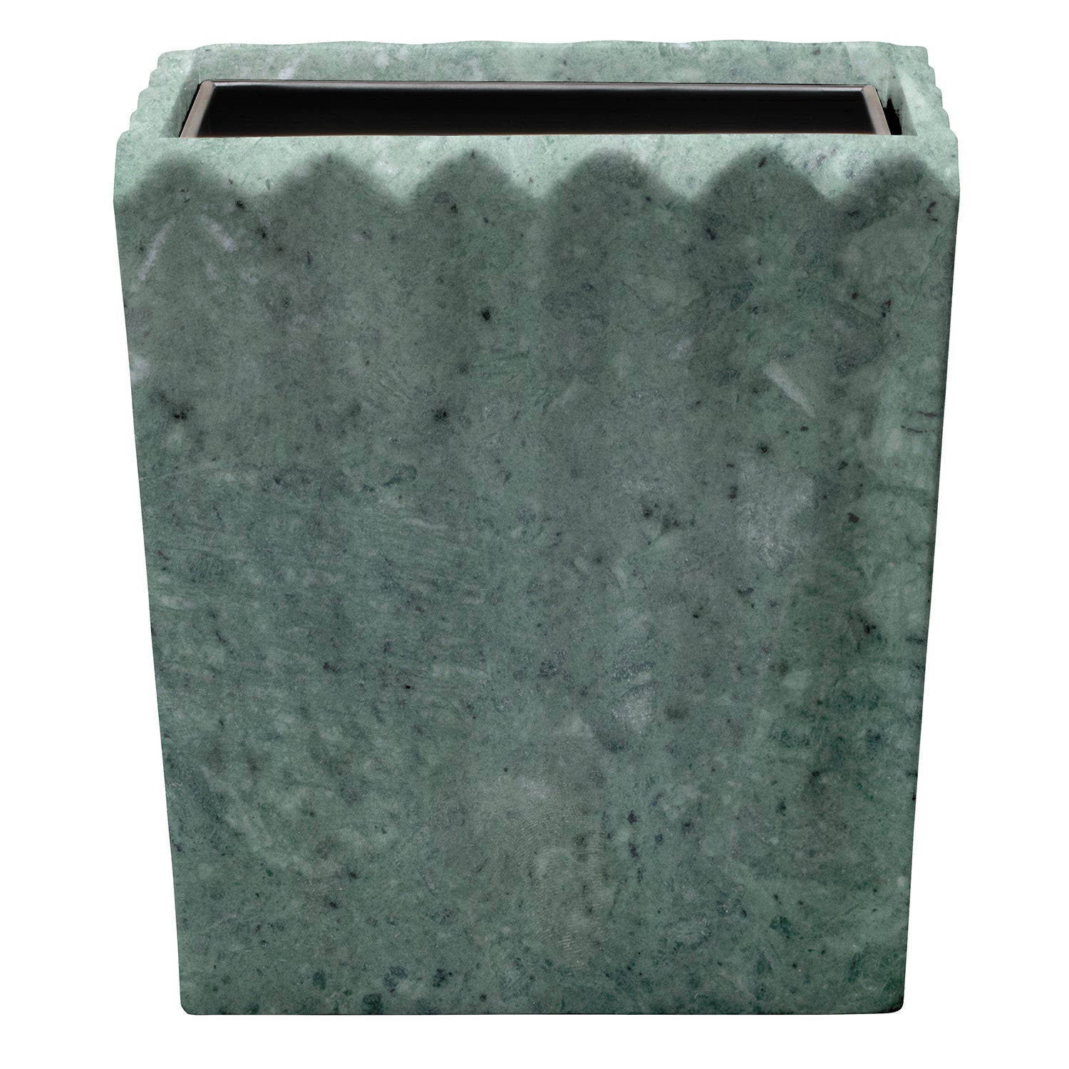 Proviso Fluted Marble Rectangle Wastebasket