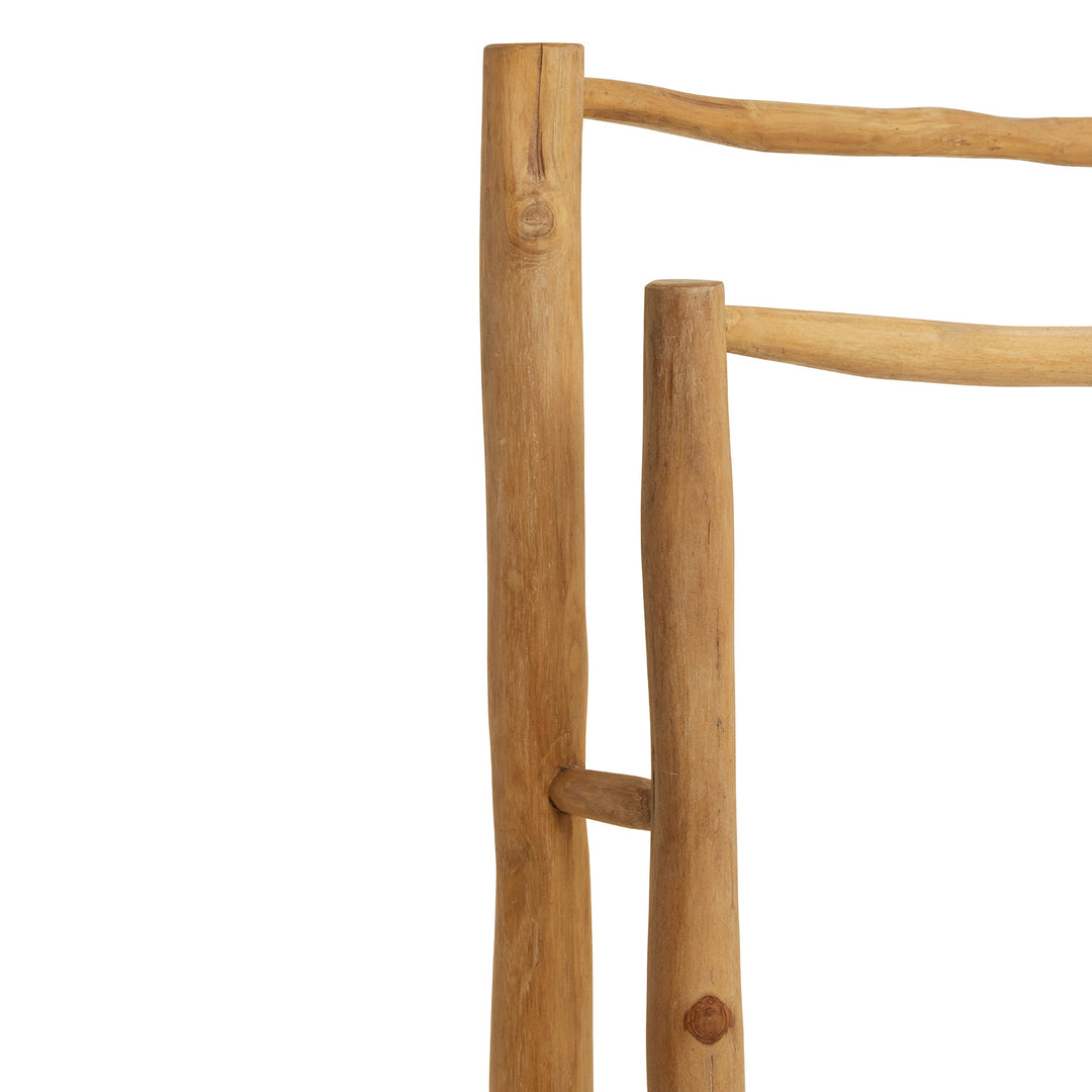 Provo Natural Teak Freestanding Towel Rack 32"x36"