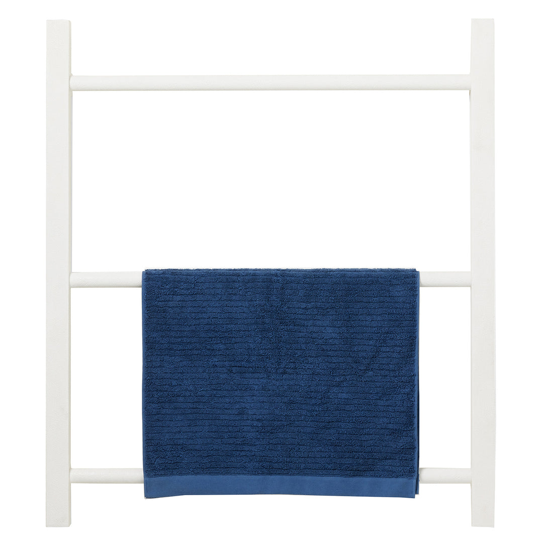 Ramsey Faux Shagreen Wall Hanging Towel Rack 32"x36" (Bright White)