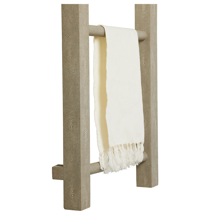 Ramsey Faux Shagreen Wall Hanging Towel Rack 18"x36" (Sand)