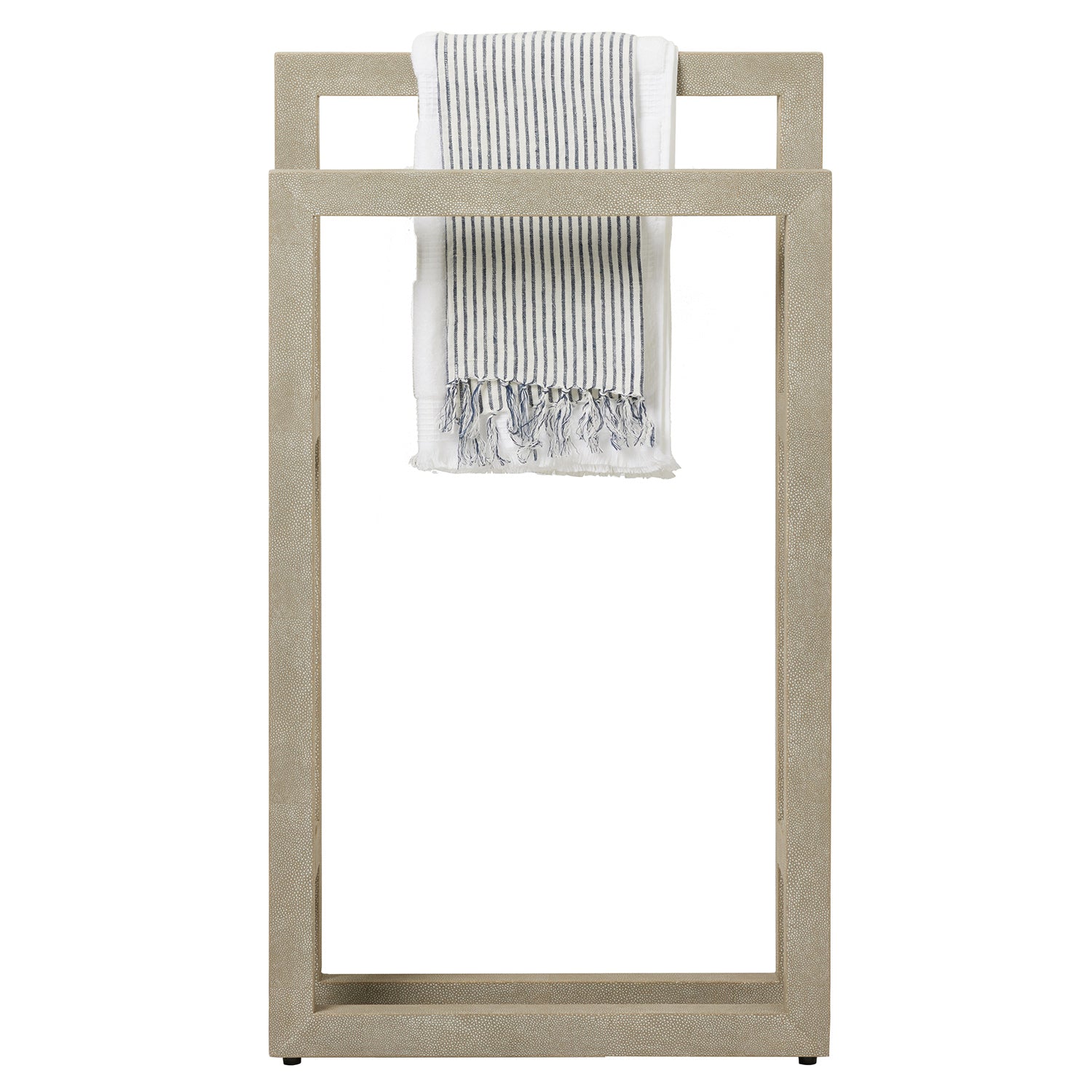 Ramsey Faux Shagreen Freestanding Towel Rack 20"x36"