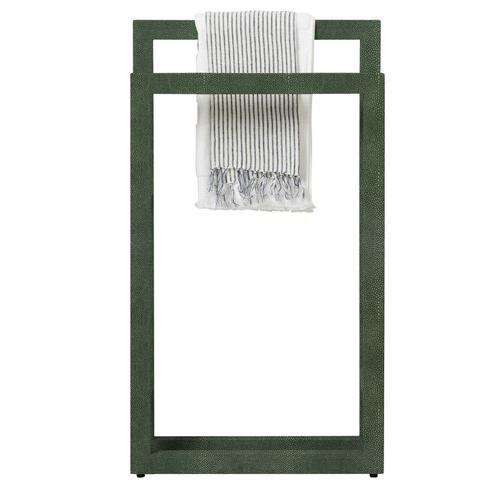 Ramsey Faux Shagreen Freestanding Towel Rack 20"x36" (Juniper)