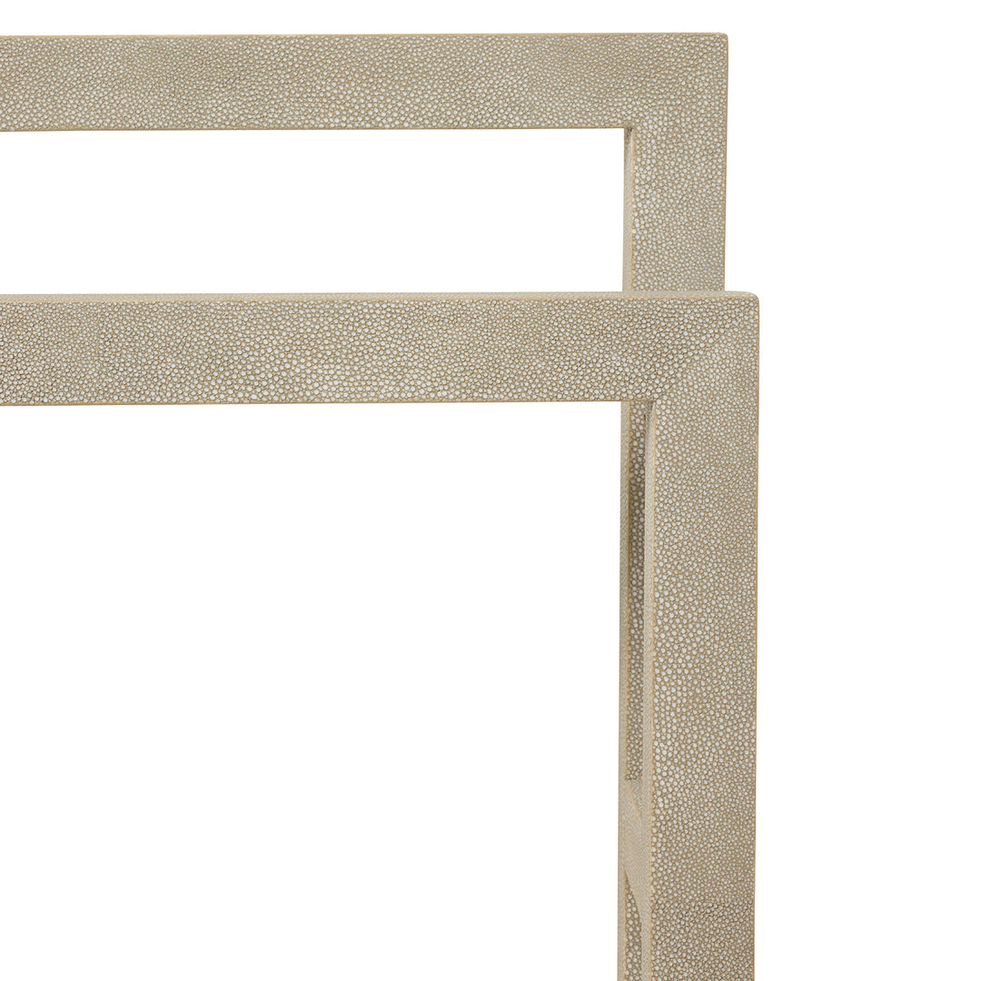 Ramsey Faux Shagreen Freestanding Towel Rack 20"x36" (Sand)