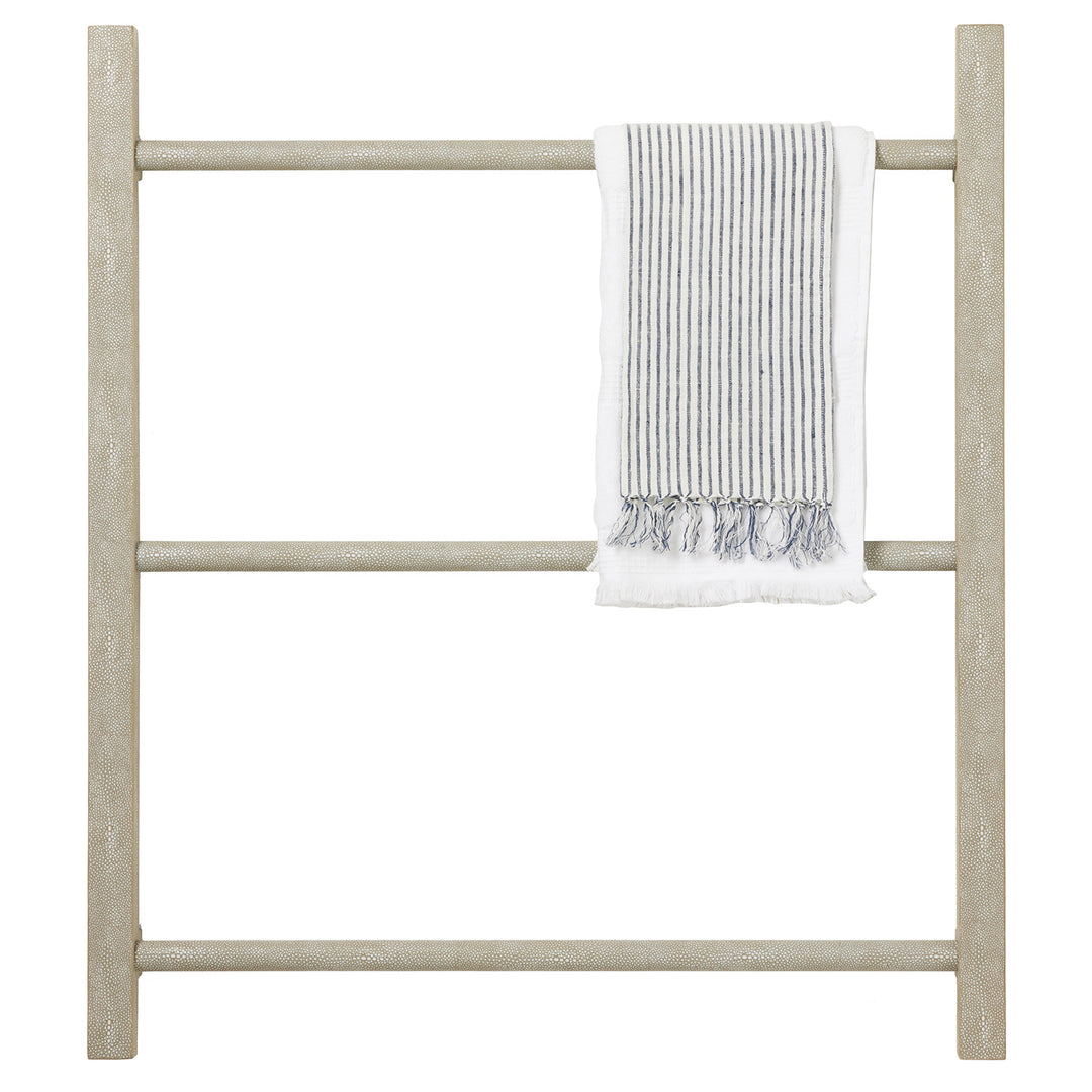 Ramsey Faux Shagreen Wall Hanging Towel Rack 32"x36" (Sand)