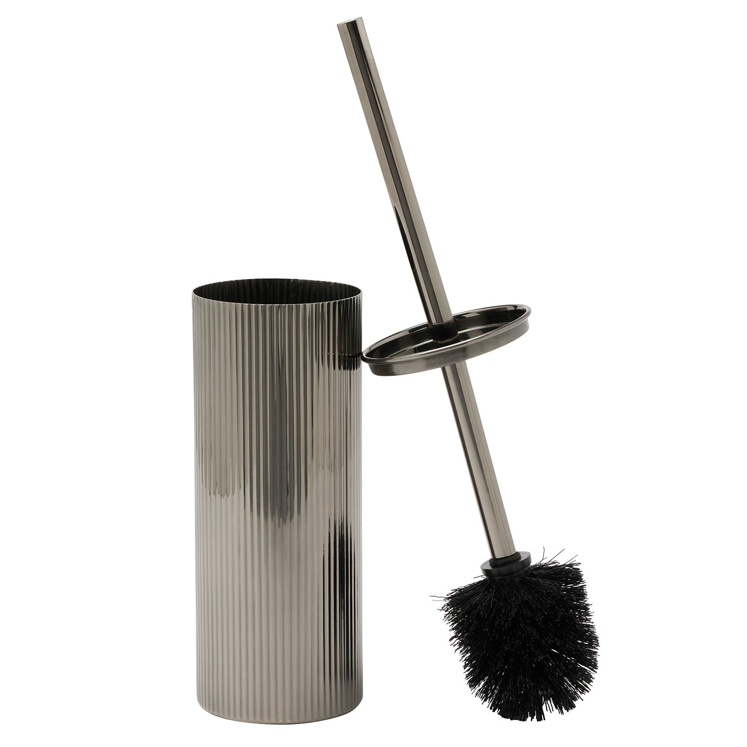 Redon Ribbed Metal Toilet Brush Holder - Thumbnail 2