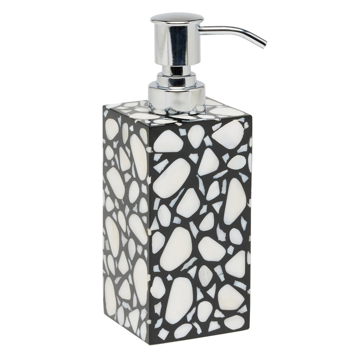 Remini Black Resin/White Shell Bathroom Accessories