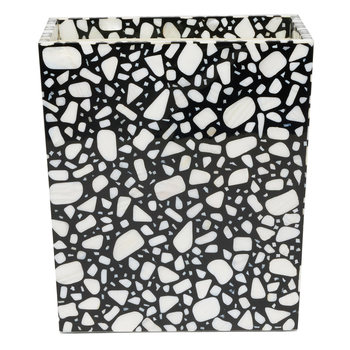 Remini Black Resin/White Shell Bathroom Accessories